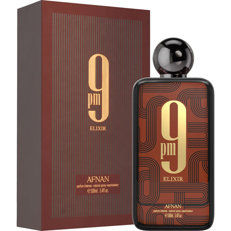 Afnan Unisex 9PM Elixir Extrait de Parfum Spray 3.4 oz Fragrances